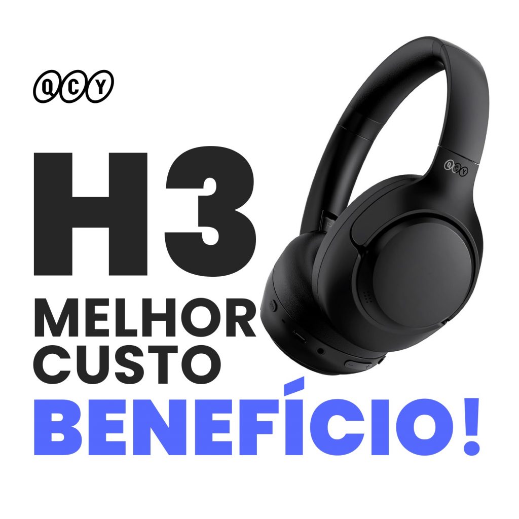 Headset QCY H3 para mim é o melhor fone de ouvido custo benefício do momento. Entrega muito por um preço sensacional.